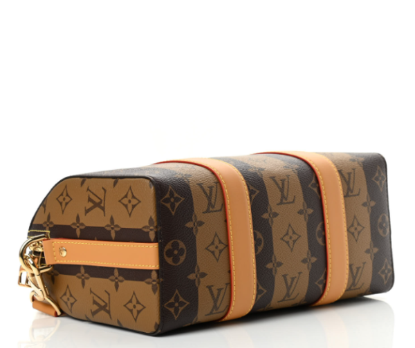 LOUIS VUITTON X NIGO Stripes City Keepall Brown