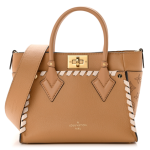 LOUIS VUITTON Calfskin Mahina On My Side PM Arizona Brown