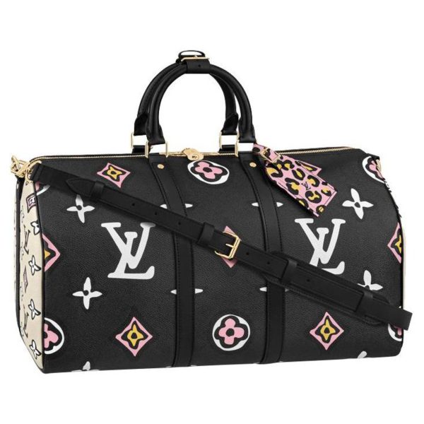 Louis Vuitton Keepall Wild at heart new Black