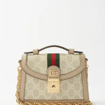 GUCCI Ophidia Supreme-Canvas and Leather Cross-Body Bag