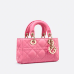 Dioriviera Lady D-Joy Micro Bag Candy Pink Cannage Lambskin