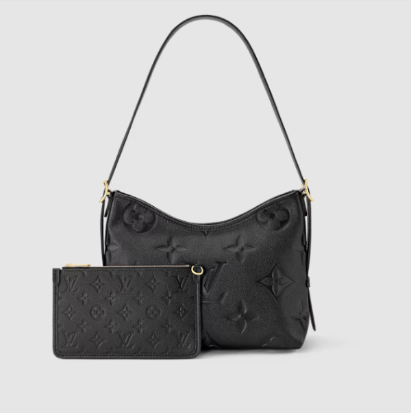 Louis Vuitton Carryall PM Leather Black Shoulder Bag