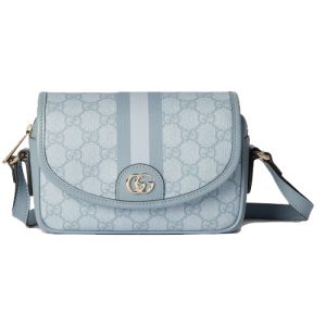 Gucci Ophidia GG Mini Shouder Bag Dusty Blue