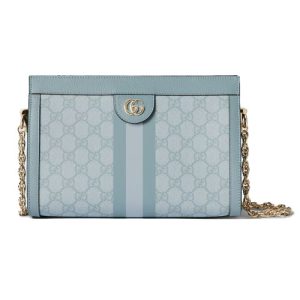 Gucci Ophidia GG Small Bag Dusty Blue