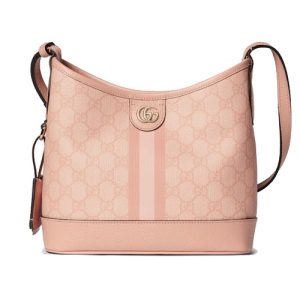 Gucci Ophidia GG Small Shoulder Bag Dusty Pink