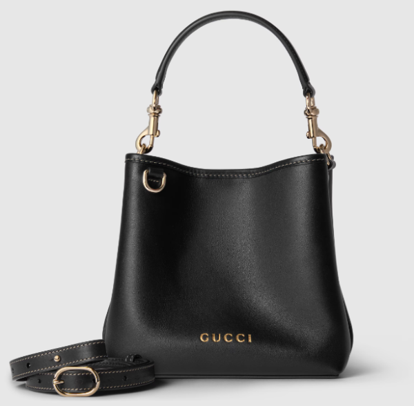 GG EMBLEM MINI BUCKET BAG