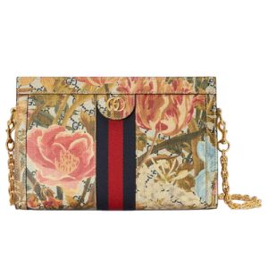 Ophidia Flora mini bag Multicolor GG Supreme Flora Print Canvas