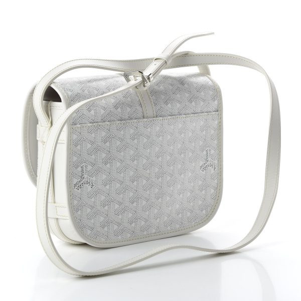 Goyardine Belvedere II PM Messenger Bag White