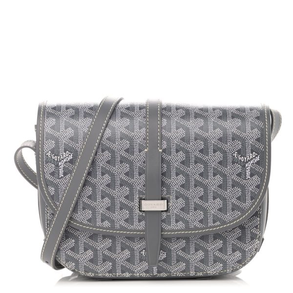 Goyardine Belvedere PM Messenger Bag Gray