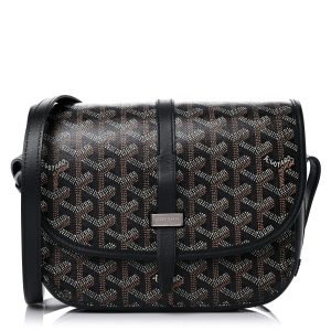 Goyardine Belvedere PM Messenger Bag Black