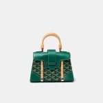 Goyard Green Coated Canvas and Leather PM Saigon