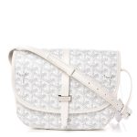 Goyardine Belvedere PM Messenger Bag White