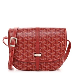 Goyardine Belvedere II PM Messenger Bag Red