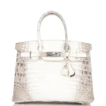 Hermès Birkin 30 Himalaya Crocodile Palladium