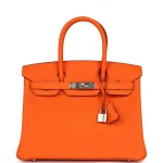 Hermès Birkin 30 Orange Minium Togo Palladium