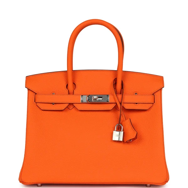 Hermès Birkin 30 Orange Minium Togo Palladium