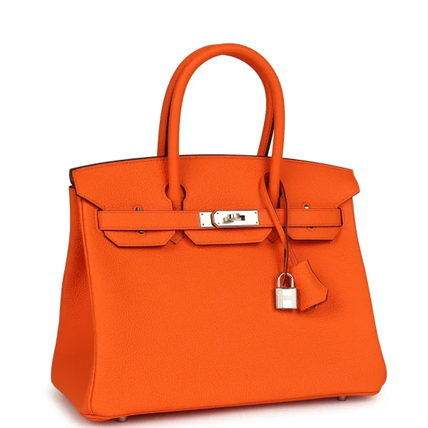 Hermès Birkin 30 Orange Minium Togo Palladium