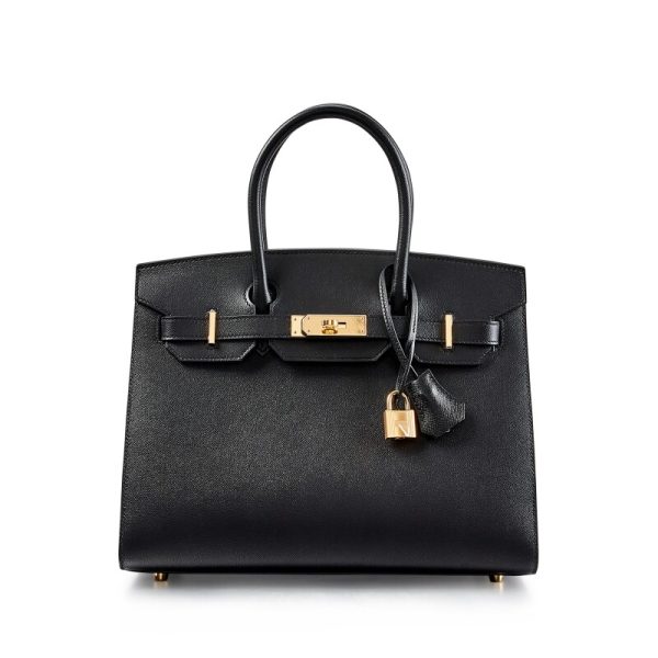 Hermès Black Epsom Madame Birkin Sellier Gold