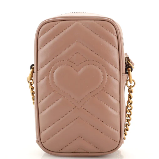 Gucci GG Marmont Vertical Phone Matelasse Mini Bag