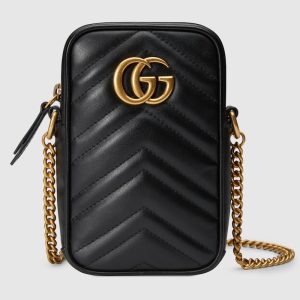 GUCCI G MARMONT VERTICAL PHONE MINI BAG