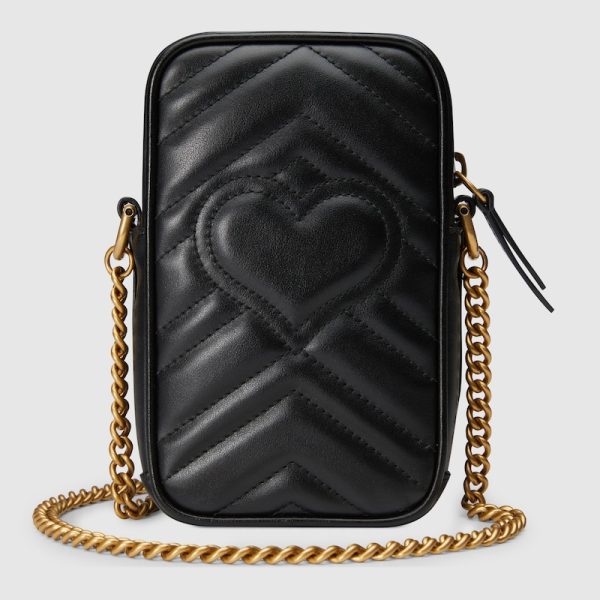 GUCCI G MARMONT VERTICAL PHONE MINI BAG