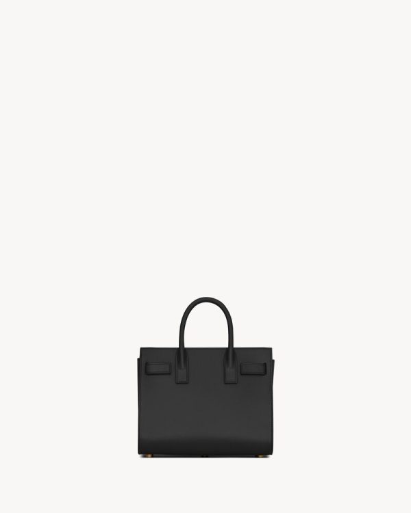 YSL SAC DE JOUR IN SMOOTH BLACK LEATHER BAG