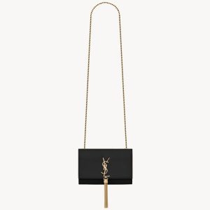 YSL KATE SMALL TASSEL IN GRAIN DE POUDRE BAG