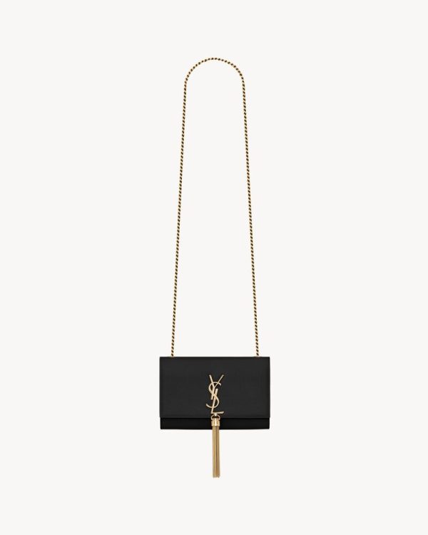 YSL KATE SMALL TASSEL IN GRAIN DE POUDRE BAG