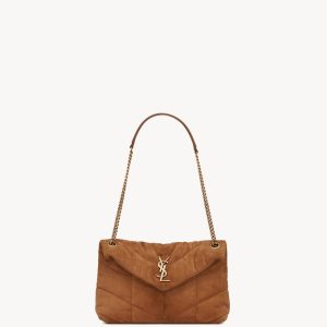 YSL PUFFER SMALL IN SUEDE