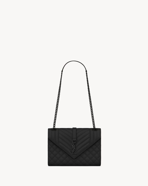YSL ENVELOPE MEDIUM IN GRAIN DE POUDRE BAG