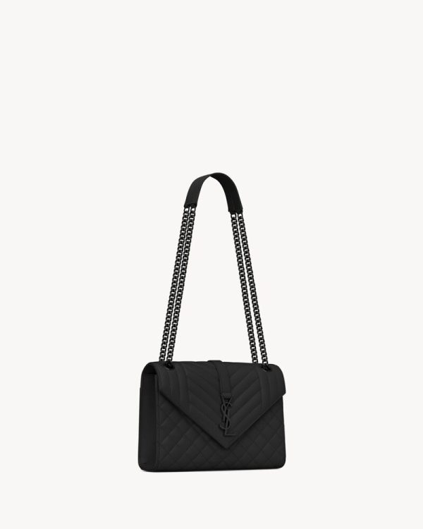 YSL ENVELOPE MEDIUM IN GRAIN DE POUDRE BAG
