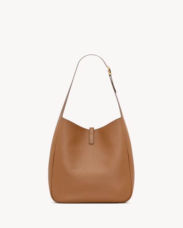 YSL LE 5 À 7 SUPPLE LARGE IN GRAINED FOX BAG