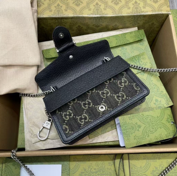 GUCCI DIONYSUS MINI GG LEATHER BAG