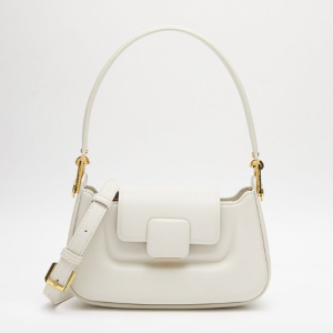 CHARLES & KEITH Koa Leather Push-Lock Top Handle Bag
