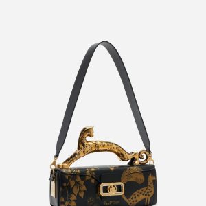 Lanvin Women's Rateau Pencil Cat Leather Shoulder Bag