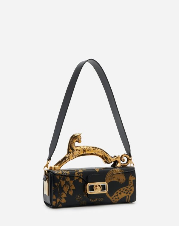 Lanvin Women's Rateau Pencil Cat Leather Shoulder Bag