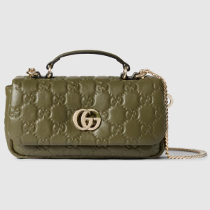 GUCCI GG MILANO SMALL TOP HANDLE GREEN BAG