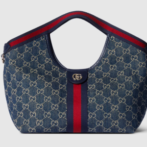 Gucci Giglio Small Tote Blue And White Bag