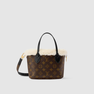 Louis Vuitton Neverfull Bandoulière BB Monogram Shearling Bag