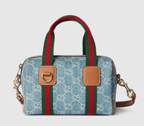 Gucci Mini GG blue and white GG denim bag
