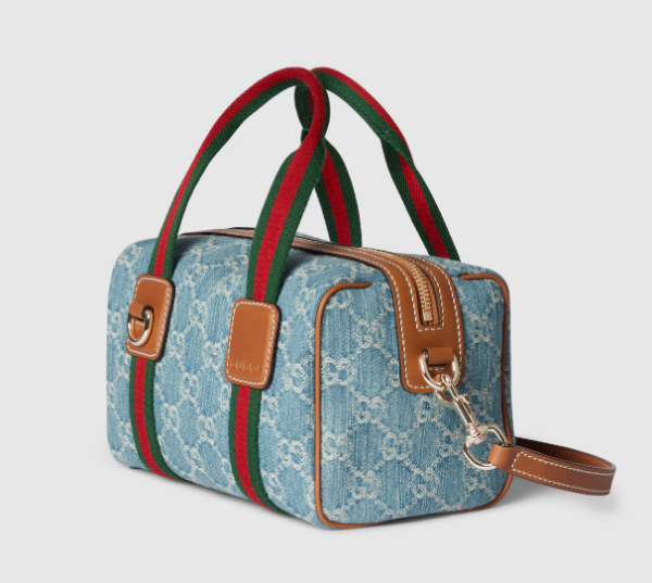 Gucci Mini GG blue and white GG denim bag