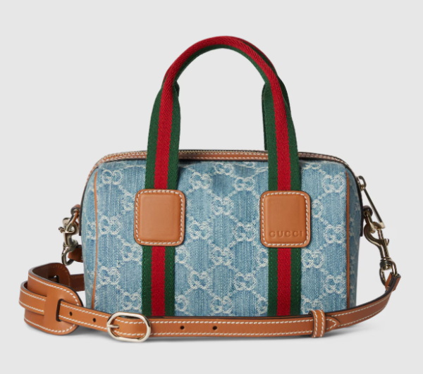 Gucci Mini GG blue and white GG denim bag